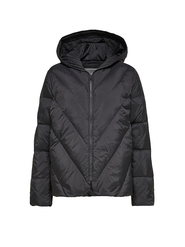 SELECTED CURVE Steppjacke SLFDUVA  schwarz | 46